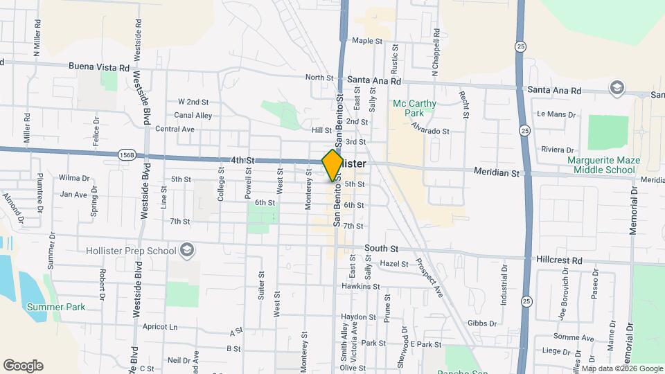 500 San Benito St Map and Location Details