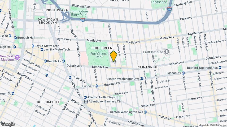 250 Carlton Ave Map and Location Details