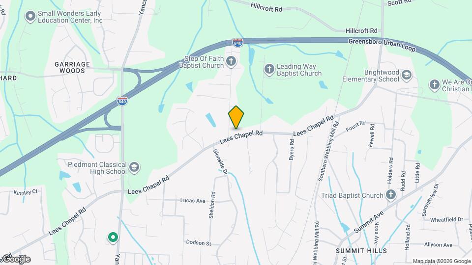 1903 Lees Chapel Rd Mapa y Detalles de la Ubicación