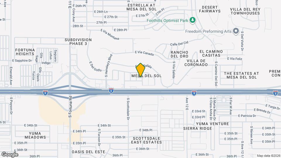 10804 S Madero St Map and Location Details