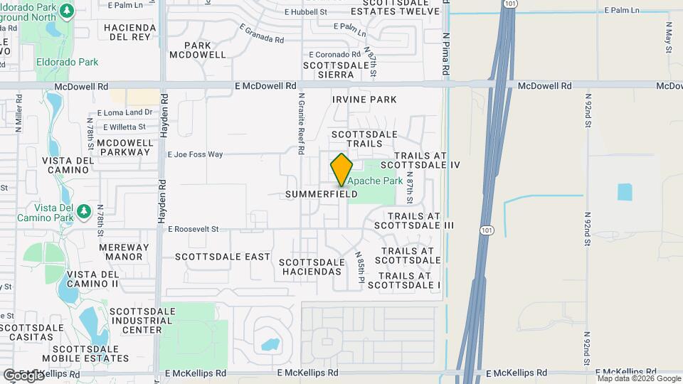 1142 N 85th Pl Mapa y Detalles de la Ubicación