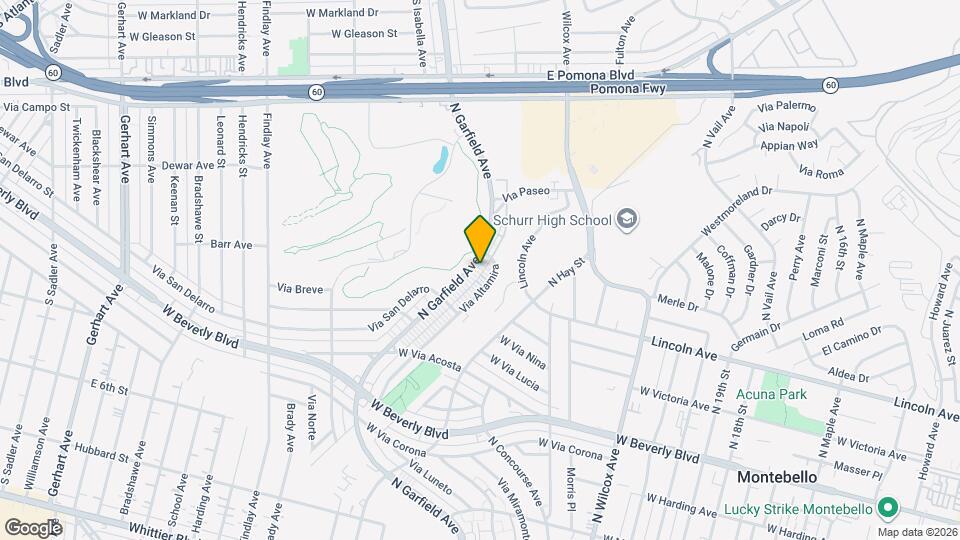 742 N Garfield Ave, Unit 1 Map and Location Details