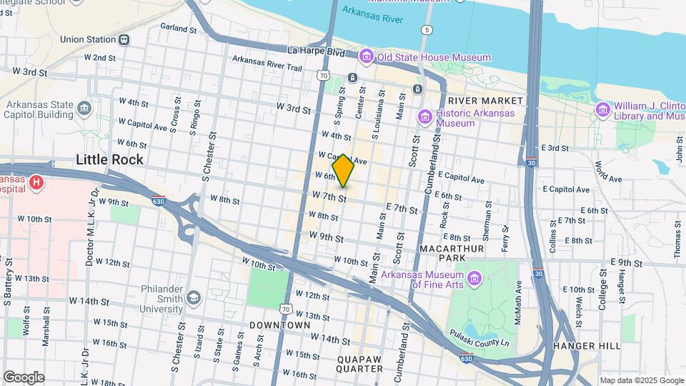 612 Center St Map and Location Details