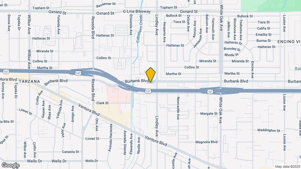 18102 Burbank Blvd Map and Location Details