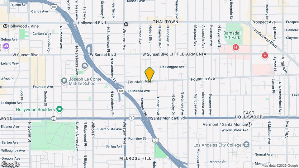 5332 Fountain Ave Mapa y Detalles de la Ubicación