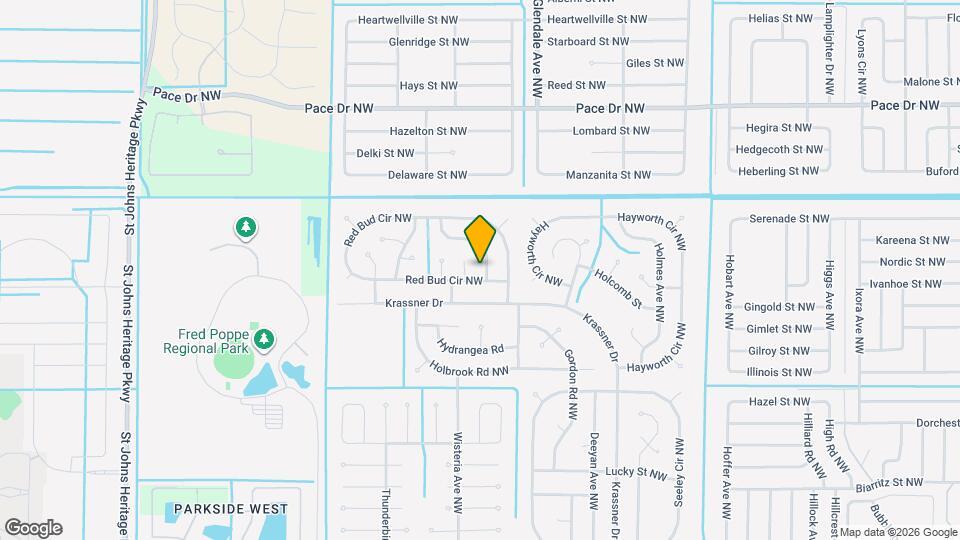 514 Plumbago Rd NW Map and Location Details