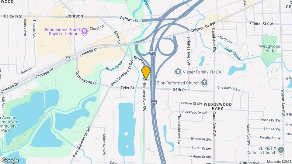 3572 Kenowa Ave SW Map and Location Details