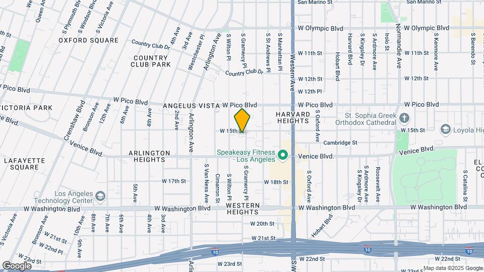 1509-1511 S Gramercy Pl Map and Location Details