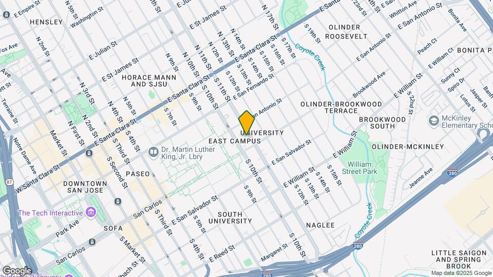 265 S 11th St-Unit -Unit B Map and Location Details