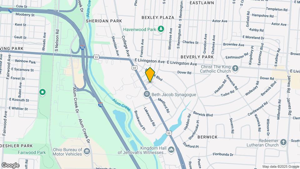 1146 S Cassingham Rd, Unit C Map and Location Details