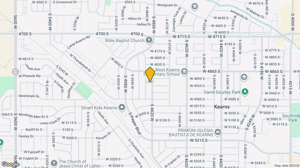 4920 S 4820 W Map and Location Details