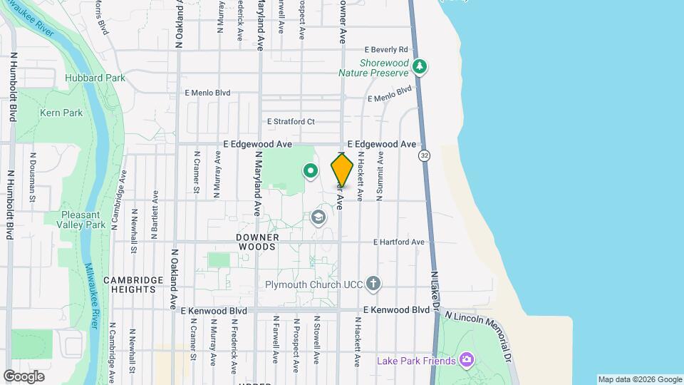 3408 N Downer Ave, Unit 2nd Floor Map and Location Details