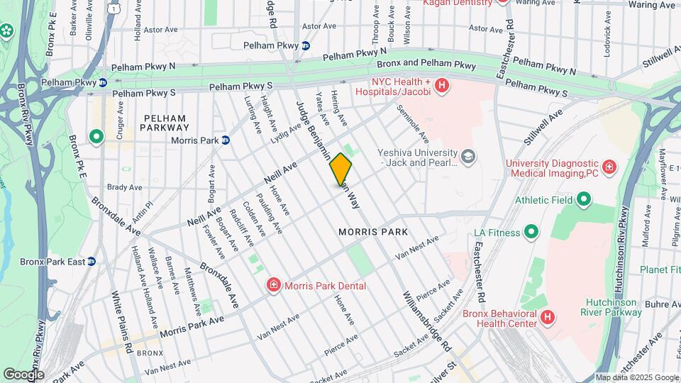 1133 Rhinelander Ave Map and Location Details