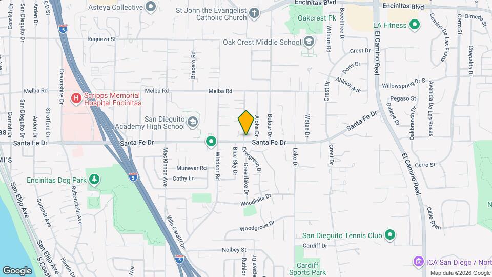 1006 Santa Fe Dr Map and Location Details