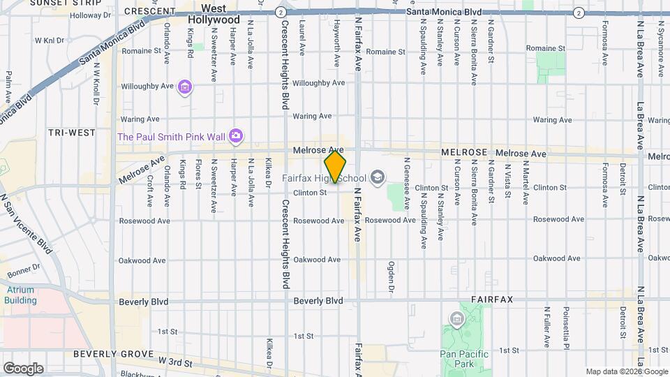 601 Hayworth Ave Map and Location Details