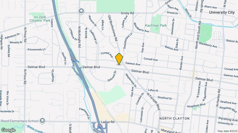 8227 Delmar Blvd, Unit 1E Map and Location Details