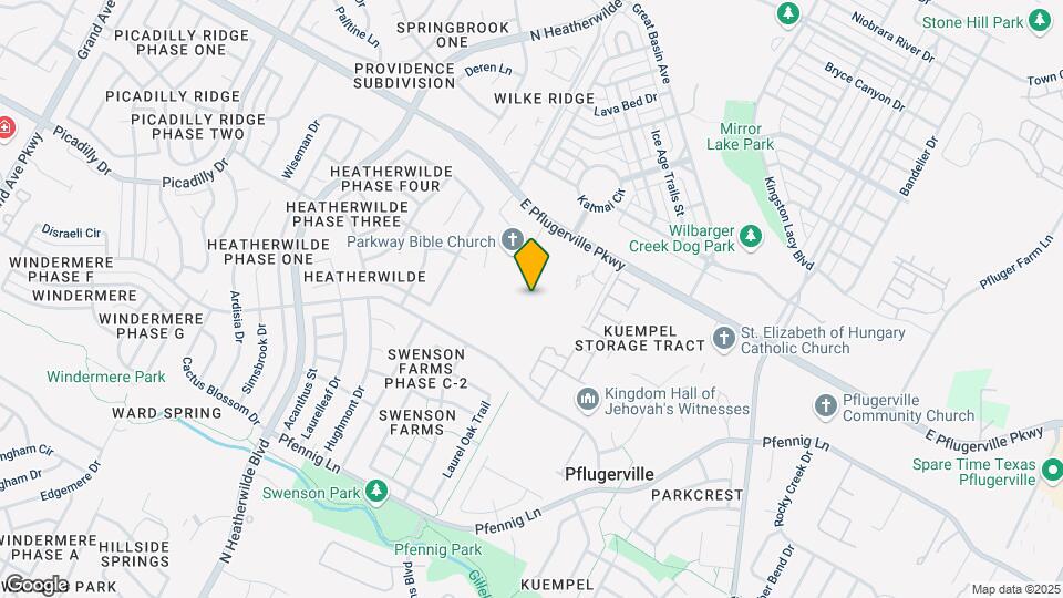 Amberlin Pflugerville 55+ Active Adult Mapa y Detalles de la Ubicación