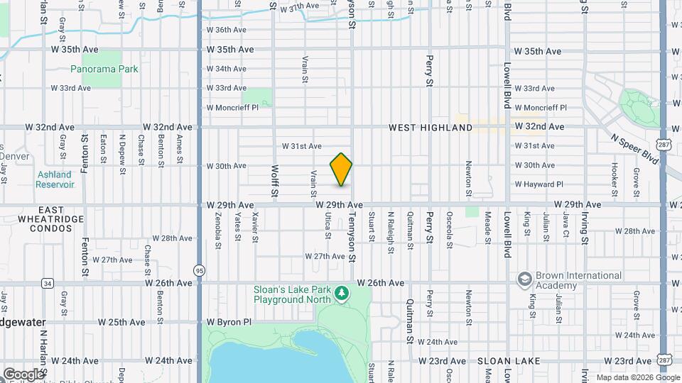 4424 W Hayward Pl Map and Location Details