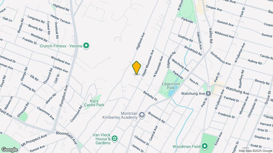 166 Upper Mountain Ave Map and Location Details