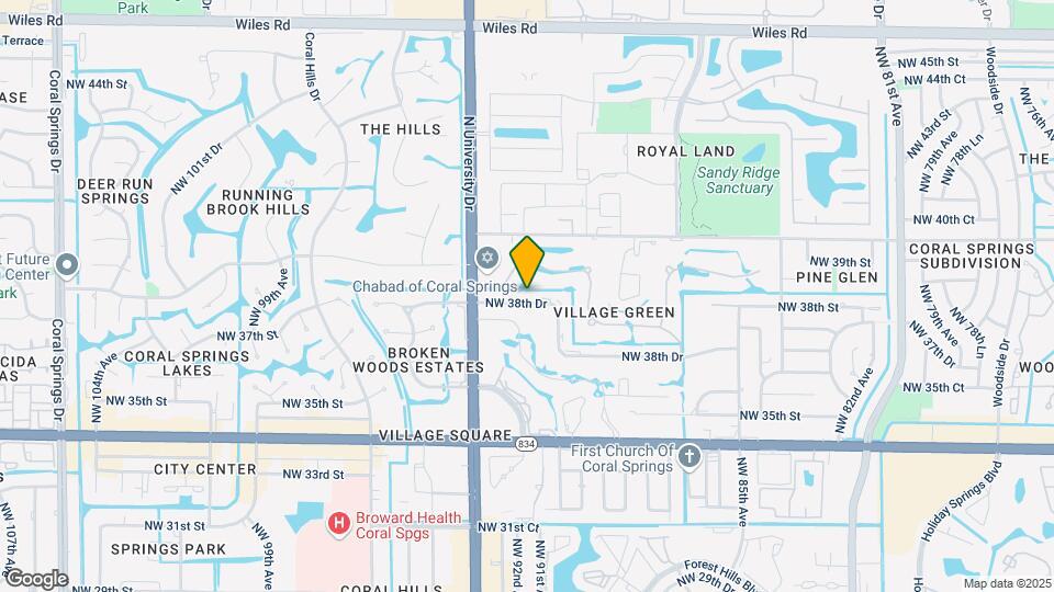 9123 NW 38th Dr Map and Location Details