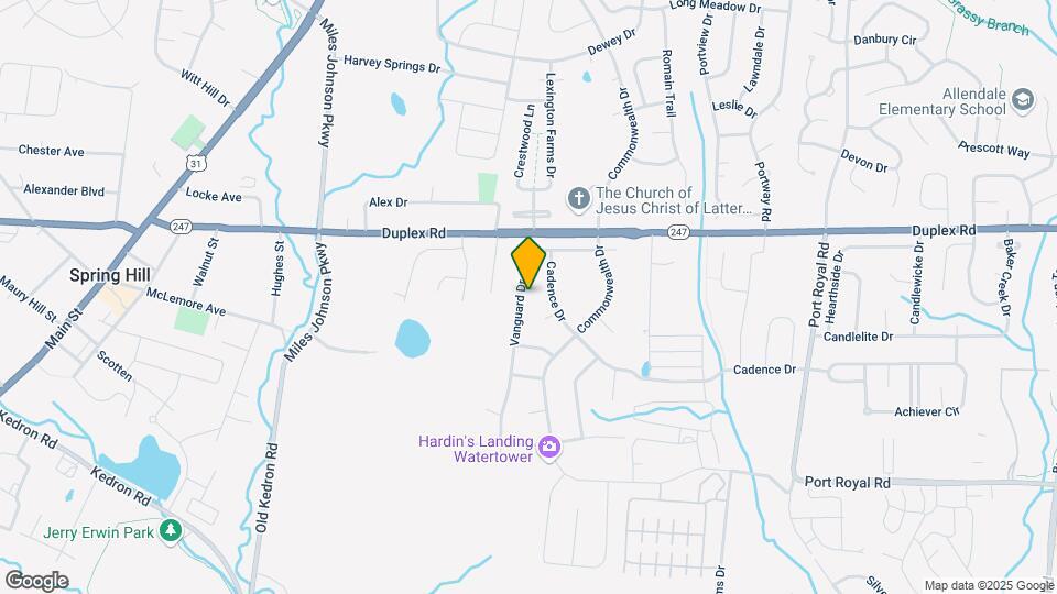 1039 Vanguard Dr Map and Location Details