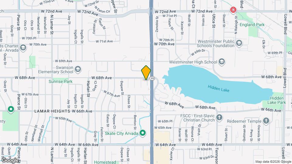 5250 W 68th Ave Map and Location Details