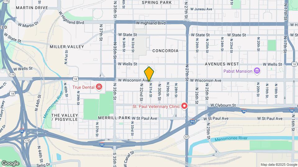 3111 W Wisconsin Ave-Unit -E Map and Location Details