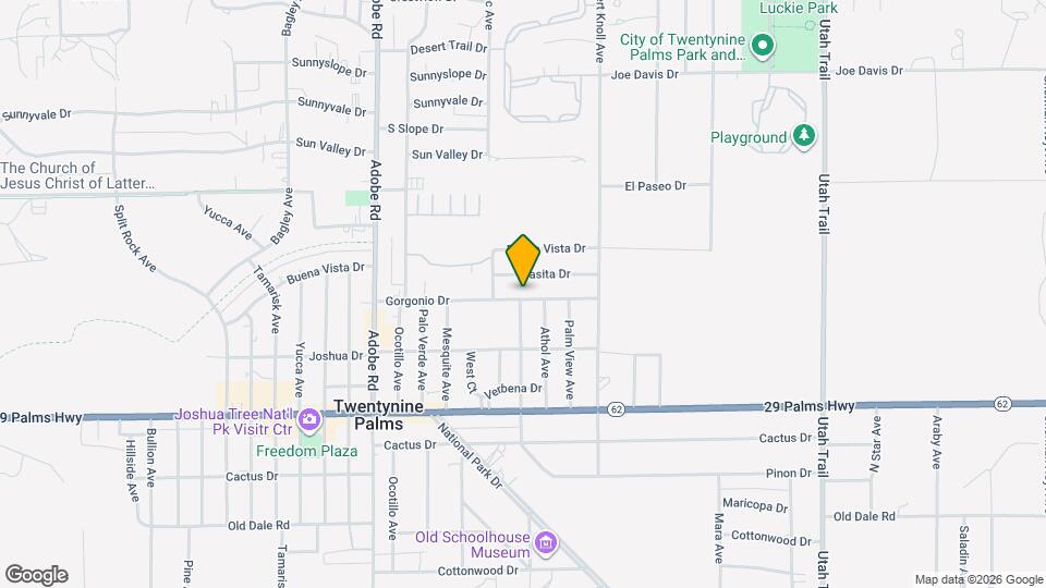 73952 Gorgonio Dr Map and Location Details