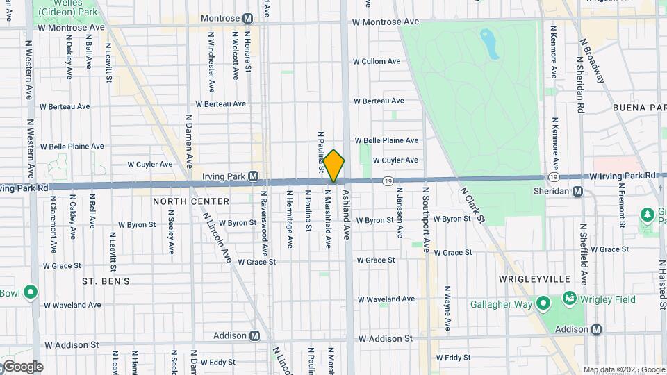 1619 W Irving Park Rd Map and Location Details