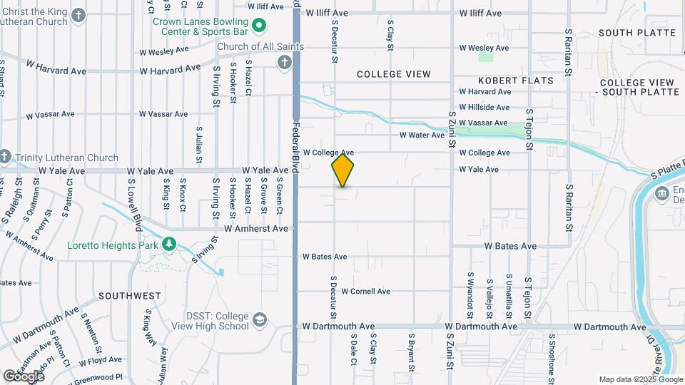 2786 W Yale Ave Map and Location Details