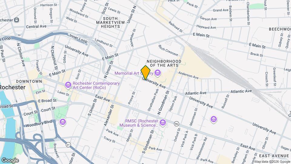 485 University Ave, Unit 1 Map and Location Details