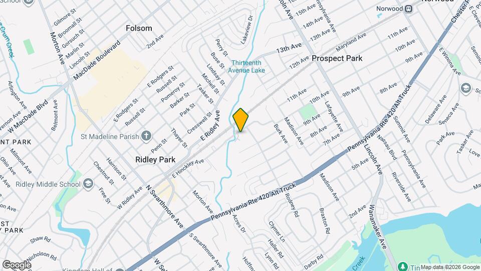 426 E Hinckley Ave Map and Location Details