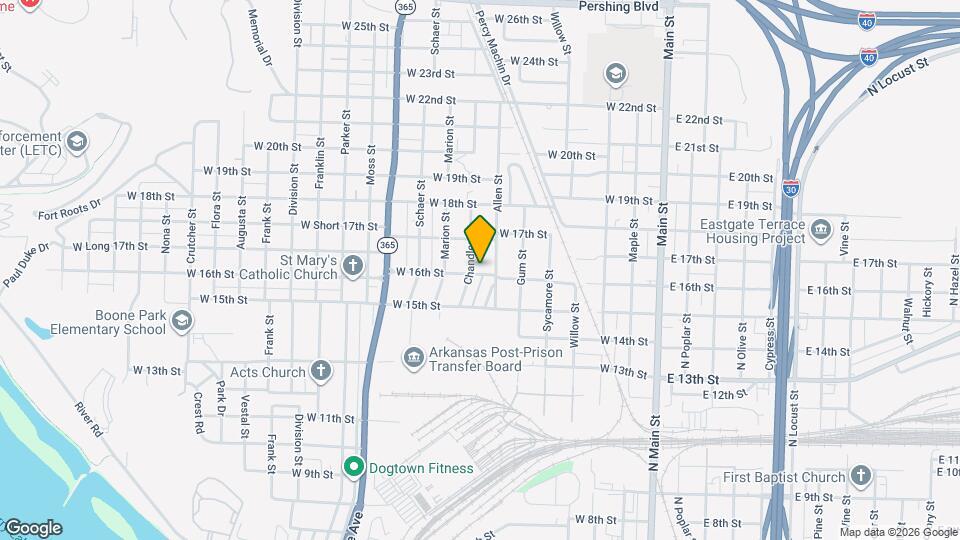 707 W 16th St Map and Location Details