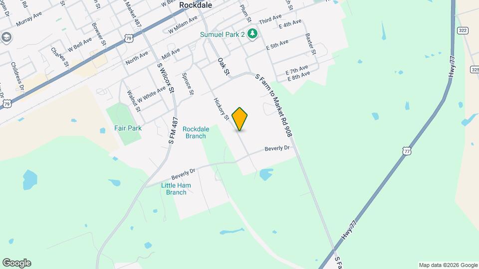 823 Hickory St Map and Location Details