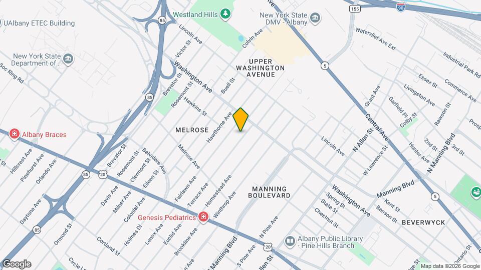 164 Terrace Ave Map and Location Details