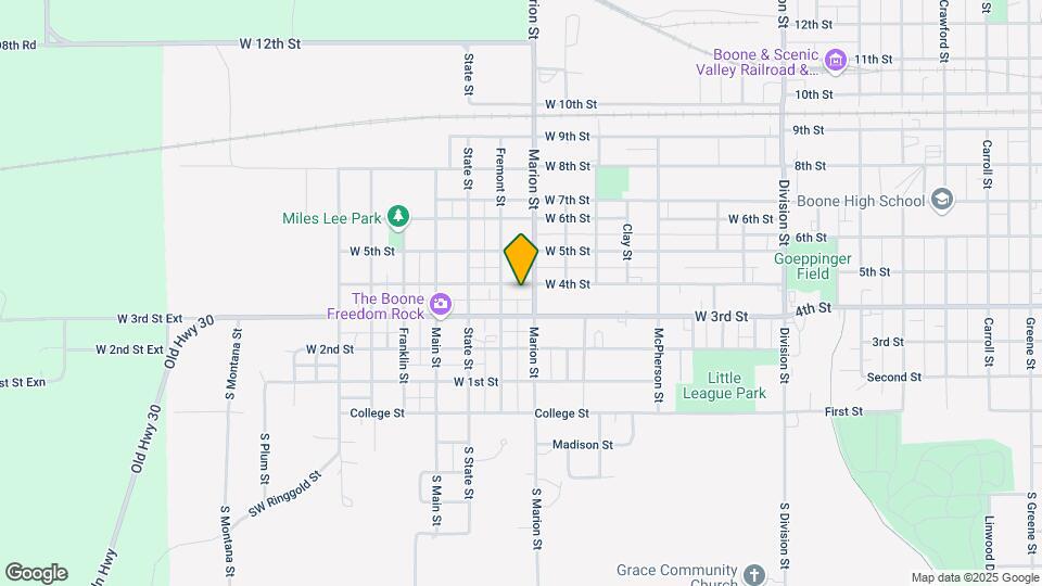 810 W 4th St Map and Location Details