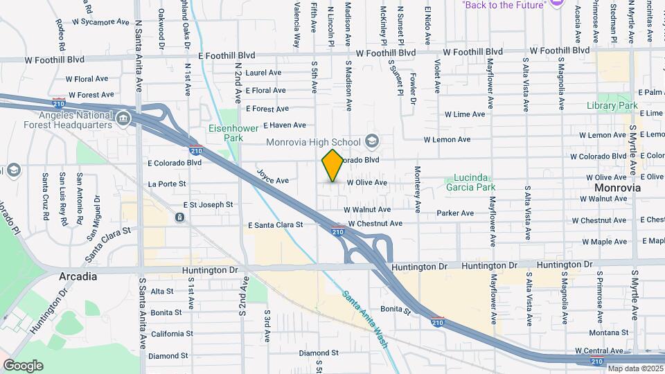 920 W Olive Ave Map and Location Details