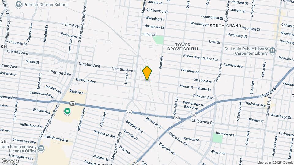 4244 Miami St Map and Location Details