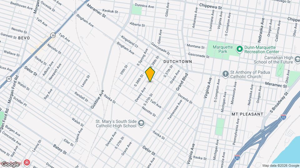 4424 Dewey Ave Map and Location Details