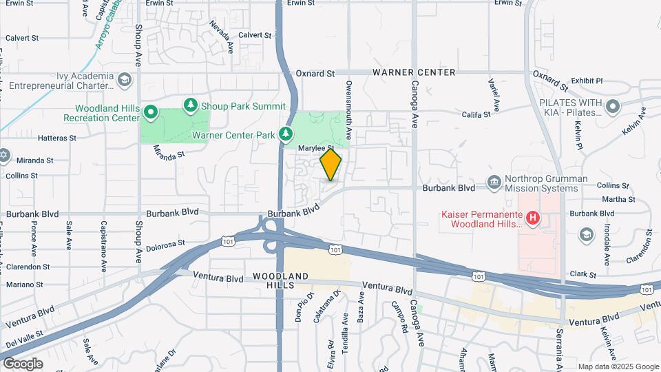 21801 Burbank Blvd Map and Location Details