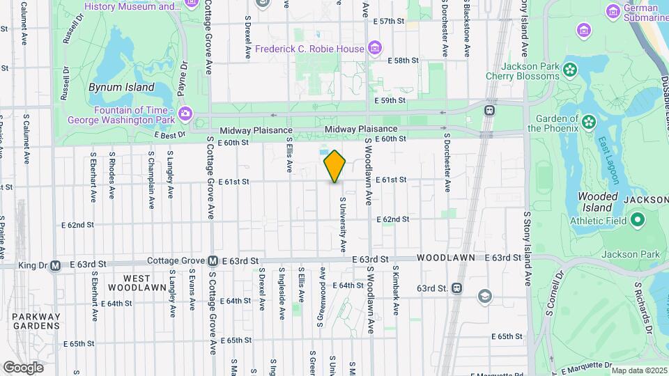 6106 S University Ave Mapa y Detalles de la Ubicación