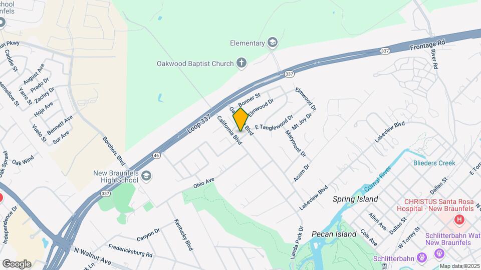 105 E Tanglewood Dr Map and Location Details