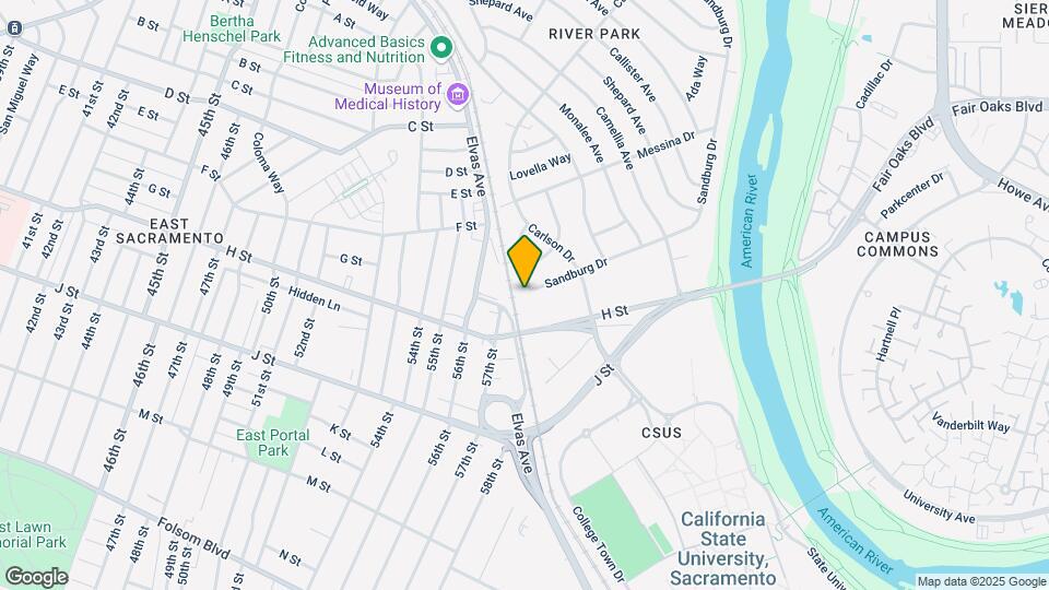 580 Sandburg Dr Mapa y Detalles de la Ubicación