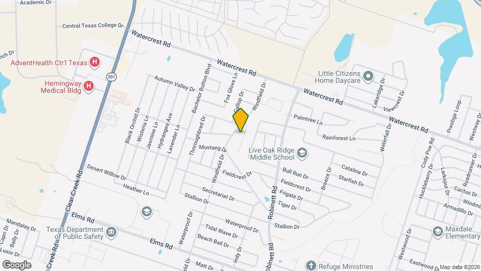 2701 Seabiscuit Dr, Unit A Map and Location Details