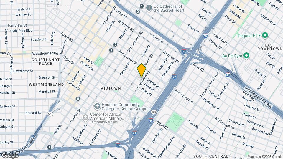 2718 Crawford St Mapa y Detalles de la Ubicación