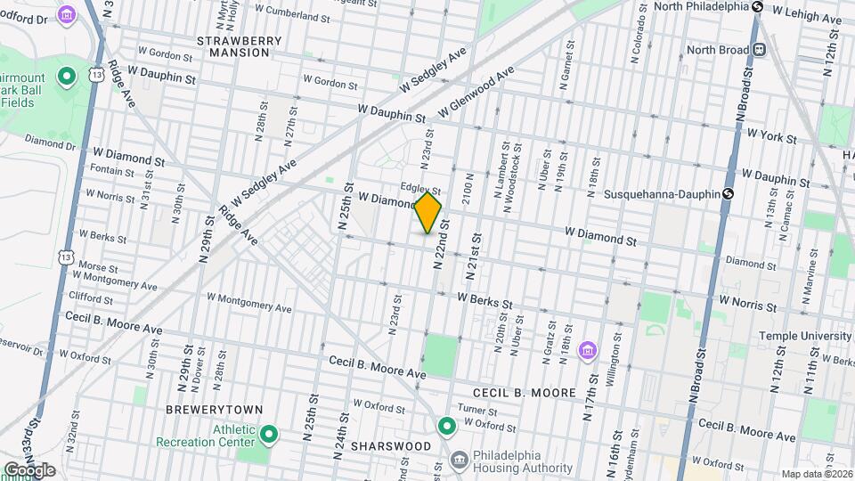 2007-13-2013 N Croskey St Map and Location Details