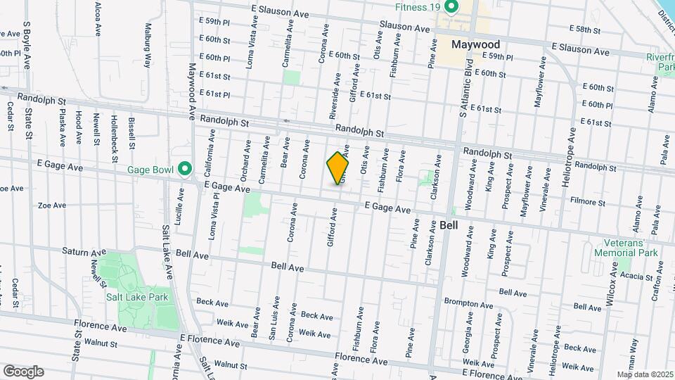 6335-6337 Gifford Ave Map and Location Details