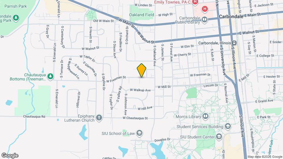 1207 W Freeman St, Unit B Map and Location Details