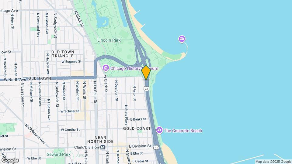 1333 N Lake Shore Dr Map and Location Details