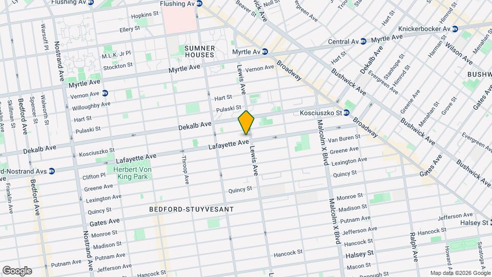 887 Lafayette Ave Map and Location Details